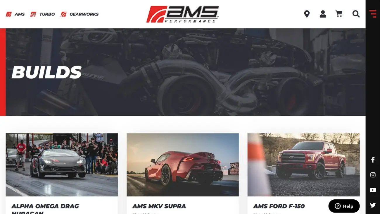 ams_performance_website_builds AMS Performance