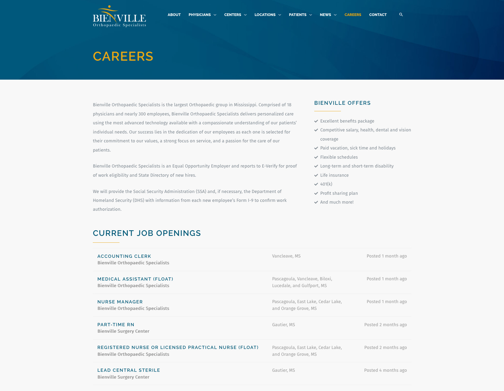 Bienville Orthopaedic Specialists
