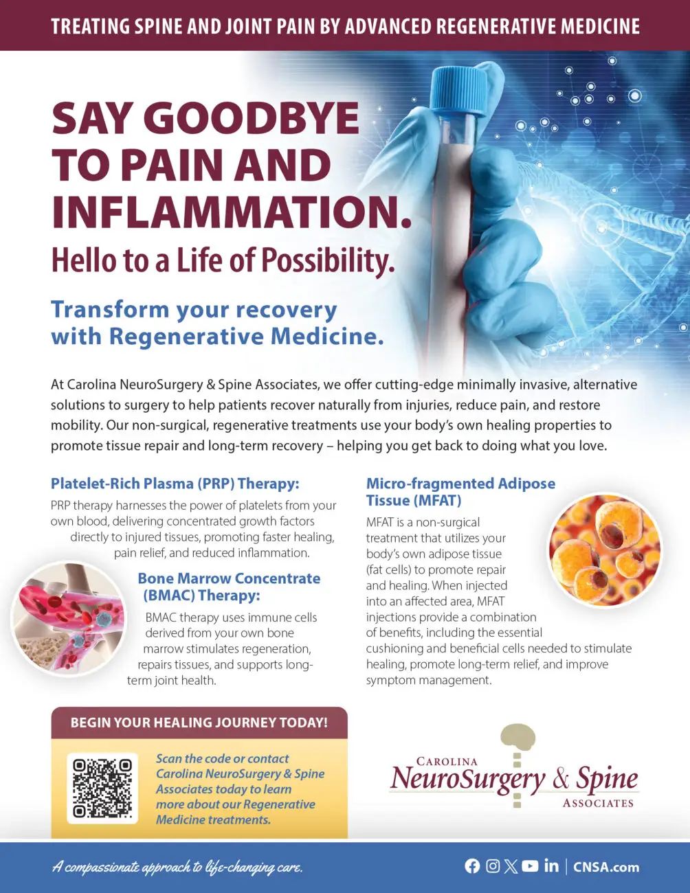 cnsa_regenerative_medicine_flyer Carolina NeuroSurgery & Spine Associates