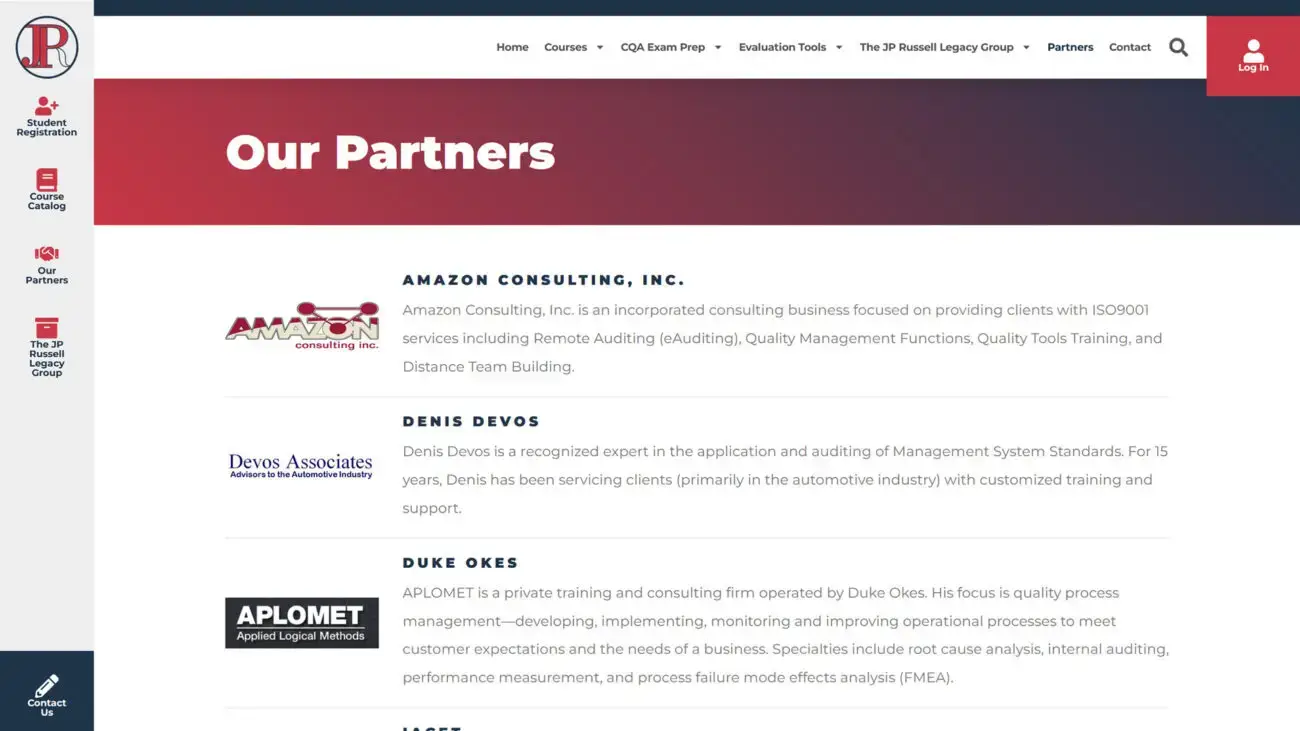 jpr_learning_website_partners JP Russell Learning Center