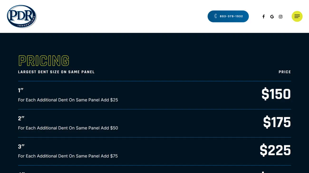 pdr_innovations_website_pricing PDR Innovations